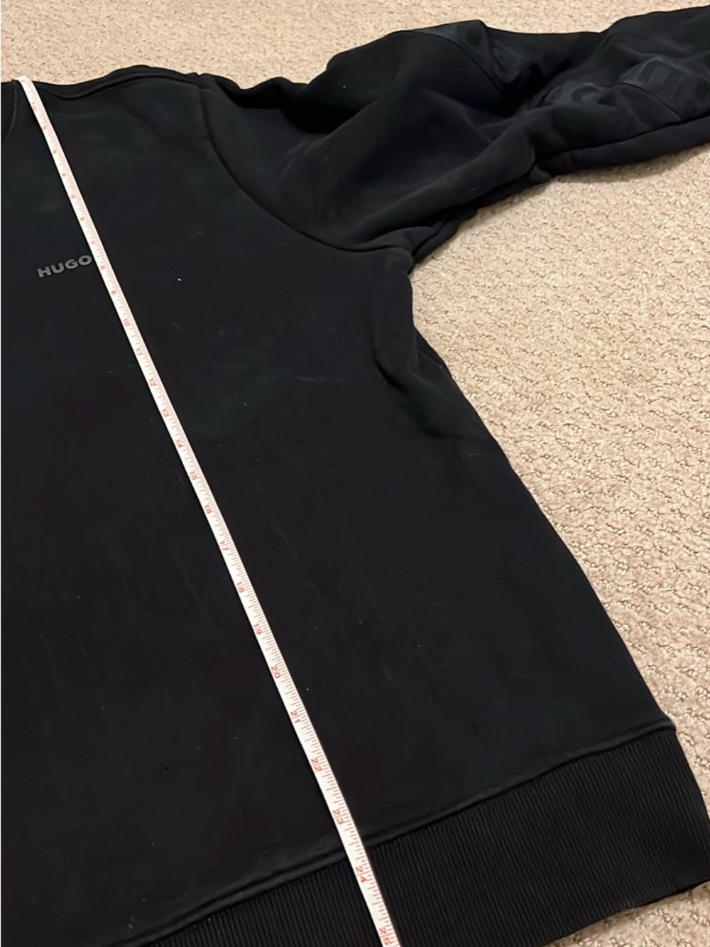 HUGO Boss Men's Black Crewneck Sweater | Size M - Picture 5 of 8